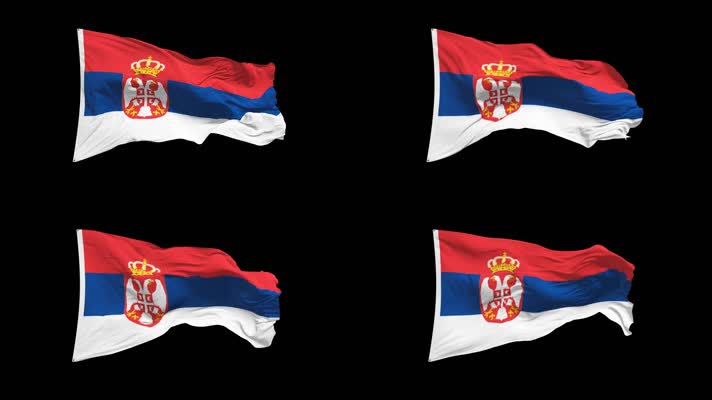 塞尔维亚国旗Alpha Channel