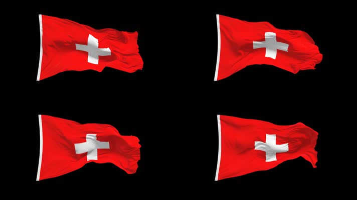 瑞士国旗Alpha Channel