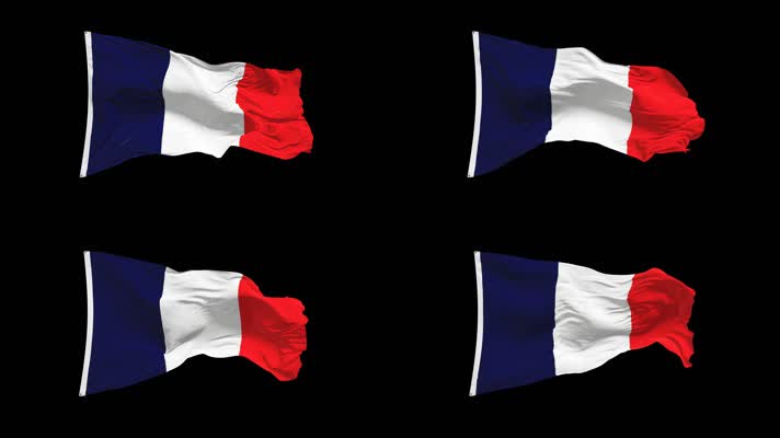 法国国旗Alpha Channel