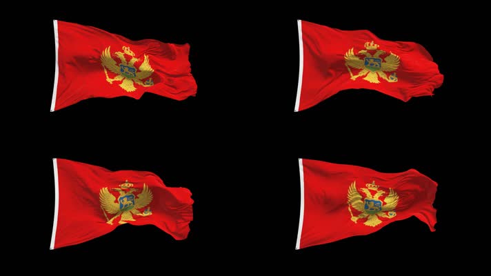 黑山国旗Alpha Channel