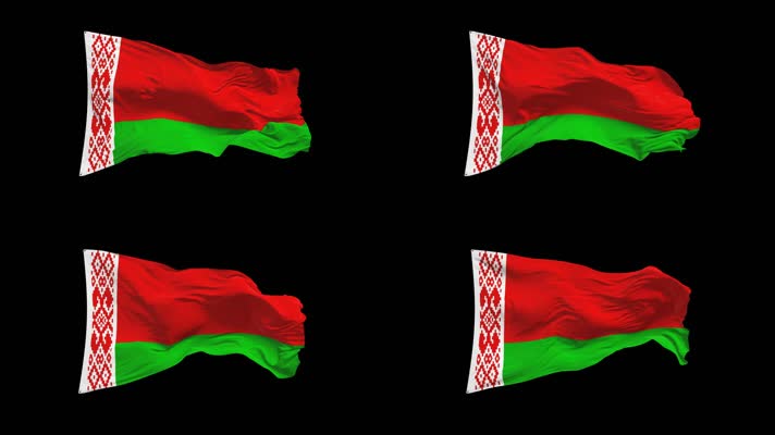白俄罗斯国旗Alpha Channel