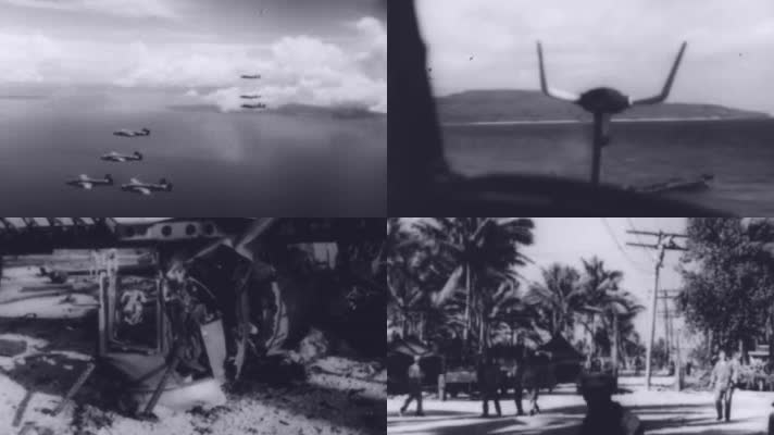 太平洋战场爪哇岛战役日军轰炸美军基地
