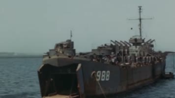 二战抗战胜利美军军舰准备内战出兵东北 