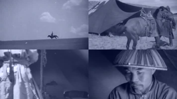 清朝晚清清末八旗子弟草原骑兵官员服装服饰