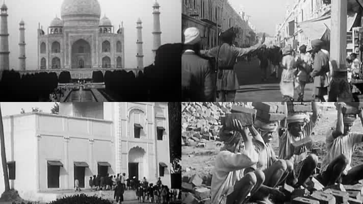 20年代印度新德里泰姬陵脏乱城市