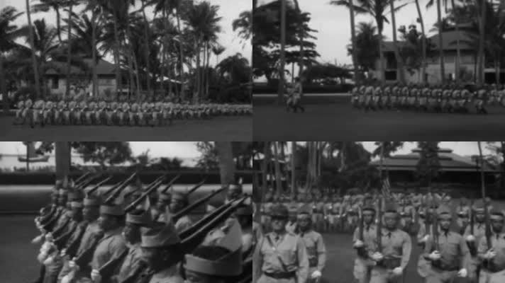 美国殖民统治菲律宾士兵仪仗队