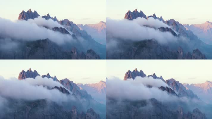 意大利拉瓦雷多国家公园、云雾山脉