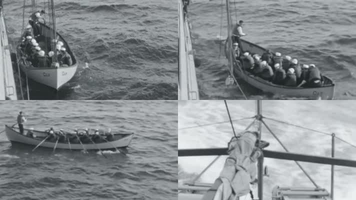 20年代香港租界殖民地警察水警检查船只巡逻
