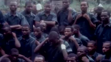 非洲战乱尼日利亚内战新兵军官军事训练营