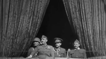 40年代佛朗哥西班牙内战胜利结束阅兵 