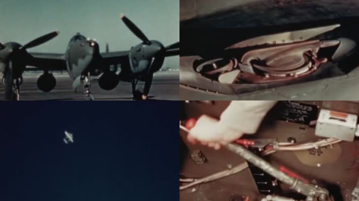 洛克希德P38闪电亚音速战斗机飞行员驾驶舱