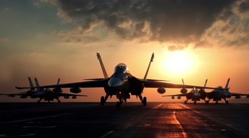 234k战斗机起飞降落夕阳唯美创意素材4k战斗机起飞降落夕阳唯美创意素材