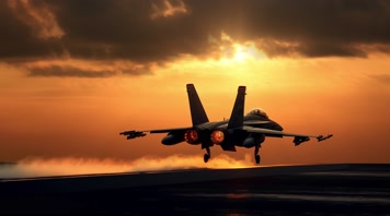 4k战斗机起飞降落夕阳唯美创意素材4k战斗机起飞降落夕阳唯美创意素材