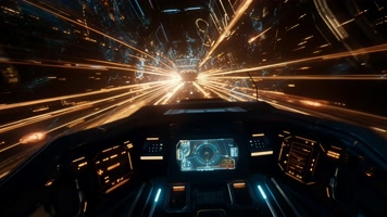 4k时空穿梭宇宙飞船驾驶创意素材(非真实) 4k时空穿梭宇宙飞船驾驶创意素材(非真实)