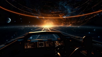 4k时空穿梭宇宙飞船驾驶创意素材(非真实) 4k时空穿梭宇宙飞船驾驶创意素材(非真实)