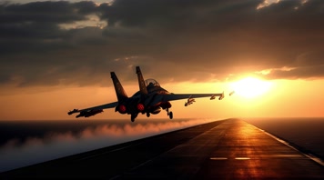 4k战斗机起飞降落夕阳唯美创意素材4k战斗机起飞降落夕阳唯美创意素材