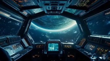 4k时空穿梭宇宙飞船驾驶创意素材(非真实) 4k时空穿梭宇宙飞船驾驶创意素材(非真实)