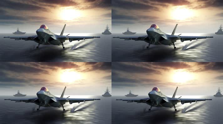 9.4k航母战斗编队 航空母舰轰炸机 创意唯美