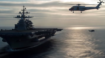 11.4k航母战斗编队 航空母舰轰炸机 创意唯美