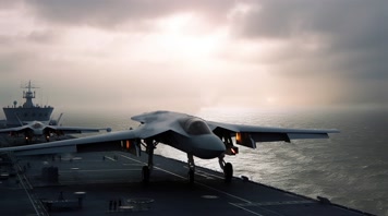 17.4k航母战斗编队 航空母舰轰炸机 创意唯美