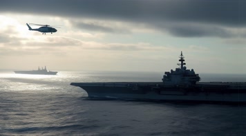 15.4k航母战斗编队 航空母舰轰炸机 创意唯美