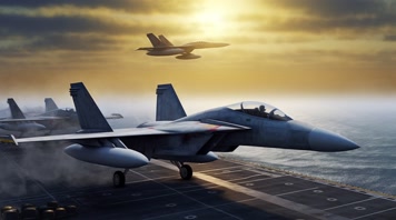 40.4k航母战斗编队 航空母舰轰炸机 创意唯美