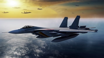 20.4k航母战斗编队 航空母舰轰炸机 创意唯美