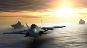 42.4k航母战斗编队 航空母舰轰炸机 创意唯美