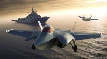 8.4k航母战斗编队 航空母舰轰炸机 创意唯美