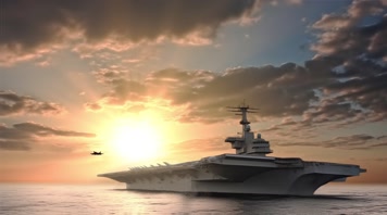 59.4k航母战斗编队 航空母舰轰炸机 创意唯美