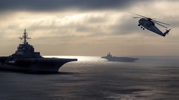 51.4k航母战斗编队 航空母舰轰炸机 创意唯美