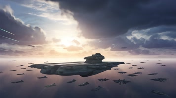 46.4k航母战斗编队 航空母舰轰炸机 创意唯美