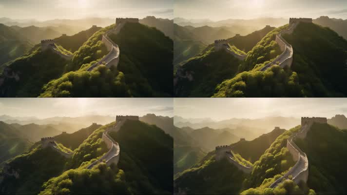 3.4k万里长城 云海延时 创意唯美