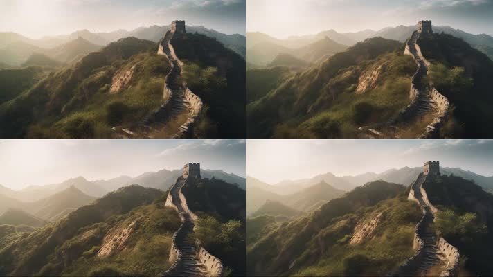62.4k万里长城 云海延时 创意唯美