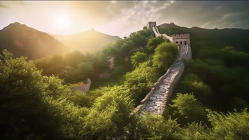 32.4k万里长城 云海延时 创意唯美