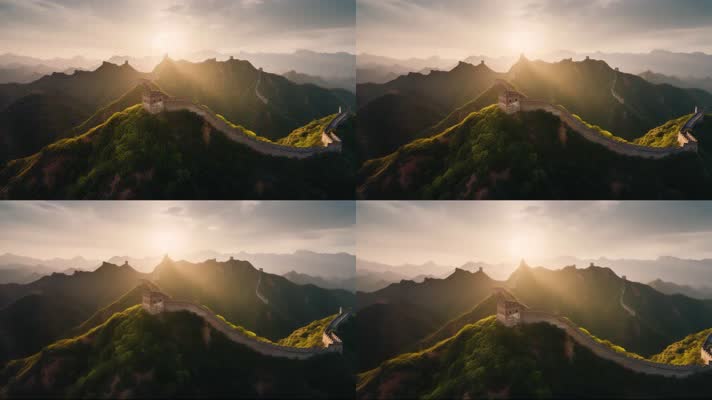 10.4k万里长城 云海延时 创意唯美