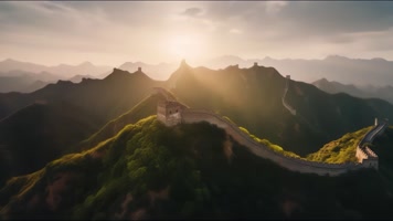 10.4k万里长城 云海延时 创意唯美