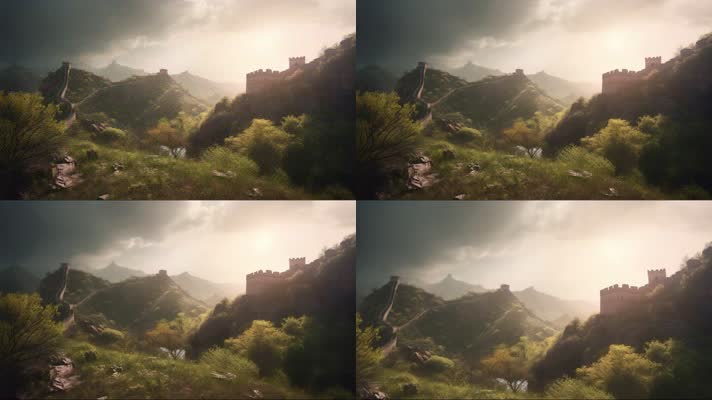 19.4k万里长城 云海延时 创意唯美