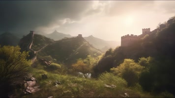 19.4k万里长城 云海延时 创意唯美