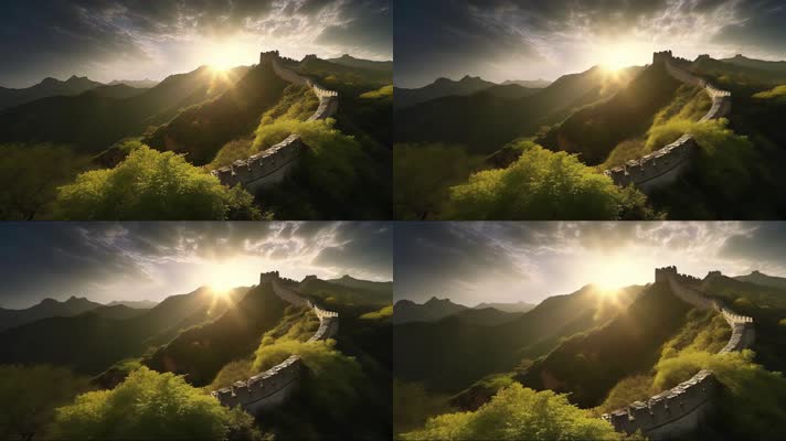 48.4k万里长城 云海延时 创意唯美