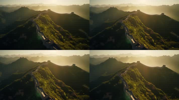 4.4k万里长城 云海延时 创意唯美