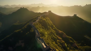 4.4k万里长城 云海延时 创意唯美