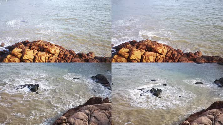 大海浪花海边海滩一分钟以上长视频1-3