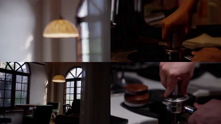 咖啡厅氛围感 情绪短片 咖啡拉花 电影感
