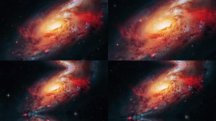 蓝色银河 流星 星空 唯美星空 宇宙