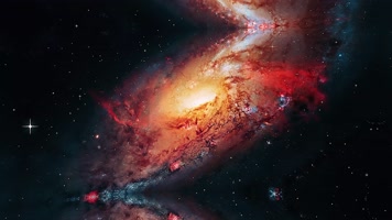 蓝色银河 流星 星空 唯美星空 宇宙