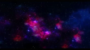 4k蓝色银河流星空 黑洞 穿越 宇宙