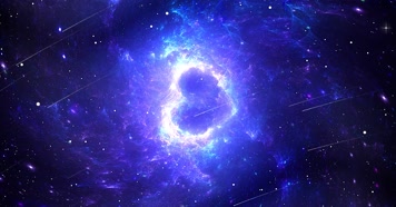 蓝色银河 流星 星空 唯美星空 宇宙