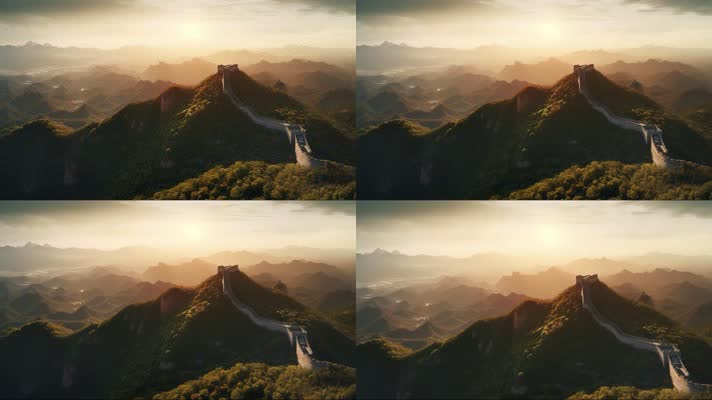 4k万里长城春夏季节 创意延时.50