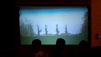 愚公移山皮影戏